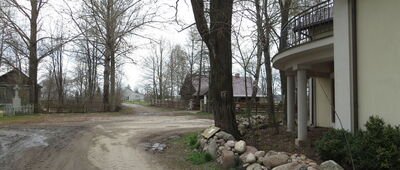 Wólka Proszewska [Skręt szlaku w Wólce Proszewskiej]