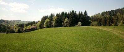 Przełęcz Zwardońska ↔ Zwardoń, odejście szlaku żółtego