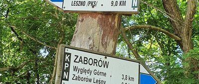 Zaborów, ul. Leśna [Zaborów początek/koniec asfaltówki]