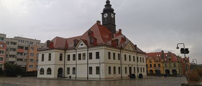 Lubin, ul. Hugona Kołłątaja [Lubin - ratusz, rynek]