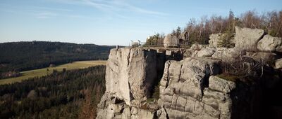 Szczeliniec Wielki, tarasy południowe