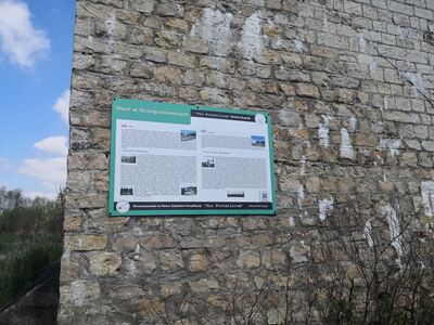Most Ciechowice - Grzegorzowice - tablica informacyjna