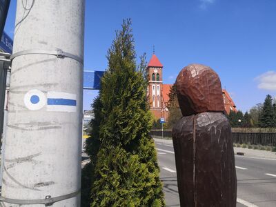 Kropka początku Szlaku Młodości Eichendorffa