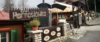 Karpacz, skrzyżowanie przy Kościele Wang ↔ Świątynia Wang
