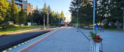 Tatranská Štrba ↔ Štrbské Pleso [stacja Strbske Pleso, w stronę Strba]