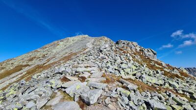 Widok na Krywań - 0,5km do celu (ok. 35 min wspinaczki)
