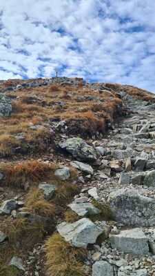 Ostatnie metry przed Starobociańskim Wierchem