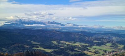 Panorama Tatr z Wysokiej
