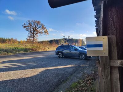 Wejście na szlak w Jabłonce