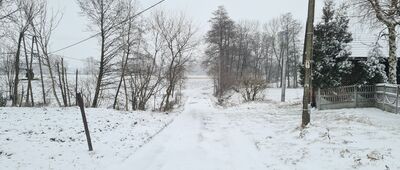 Goleszów, ul. Cieszyńska ↔ Goleszów, Żabiniec [ul. Spółdzielcza, widok w stronę ul. Radoniowej]