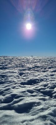 Śnieżny ocean pod Babią Górą