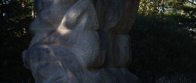 Przełęcz Dukielska ↔ Pod Kiczerą [Pomnik przy parkingu nad Przełęczą Dukielską, w stronę wieży widokowej]