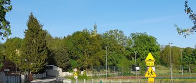 Dys [Wieża kościoła w Dysie.]