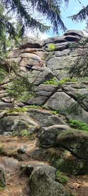 Skałki Konie Apokalipsy na Grzbietowej Drodze