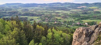 Widok z Sokolika Dużego na północ