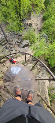 Kręte schody na Sokoliku Dużym