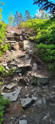 Zielony szlak - wejście na Grzebień pod Skrzyczne