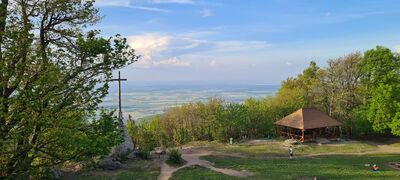 Widok w kierunku Kątów Wrocławskich ze Ślęży