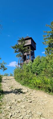 27m wieża widokowa na Gorcu 1228 m n.p.m.