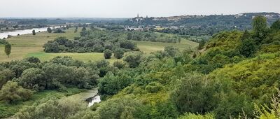 Rezerwat Góry Pieprzowe ↔ Dwikozy, Zarzecze [Wisła i Sandomierz z punktu widokowego w Górach Pieprzowych]