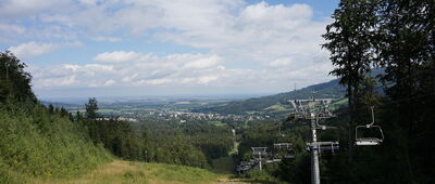 Zřícenina hradu Edelštejn ↔ Zlaté Hory, Bohema