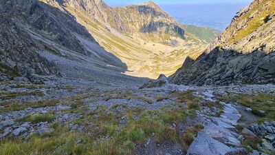Zadnie Usypy i Dolina Pańszczycy z żółtego szlaku pod Krzyżnem