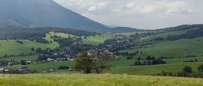 Ždiar, Tatra ↔ Magurka [Zdziar. Na horyzoncie Giewont.]