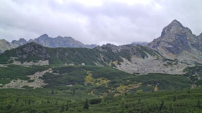 Grań Kościelców z Doliny Zielonej Gąsienicowej