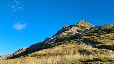 Podejście na Giewont od Wyżniej Kondrackiej Przełęczy
