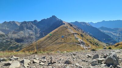 Widok na Świnicę z Kasprowego Wierchu