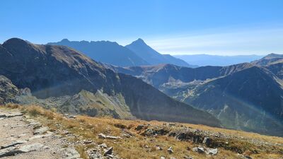 Widok w kierunku Krywania ze Skrajnej Turni