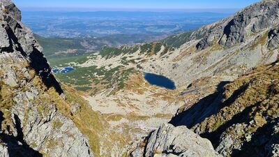 Dolina Zielona Gąsienicowa ze Świnickiej Przełęczy