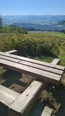 Miejsce odpoczynku przy żółtym szlaku