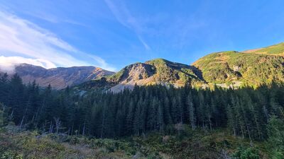 Widok na Dudowe Turnie ze Starobociańskiej Równi