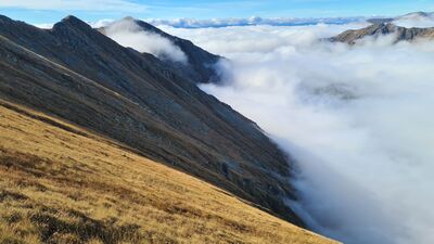 Zachodnie stoki Bystrej opadające do Gaborowej Doliny