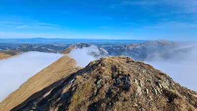 Ostatnia prosta na Bystrą. Widok w kierunku Błyszcza