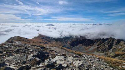 Widok z Bystrej w kierunku Bystrej Doliny