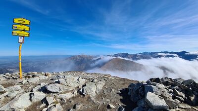 Widok z Bystrej w kierunku Krzesanicy