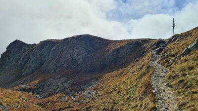 Rozejście szlaków pod Siwym Zwornikiem