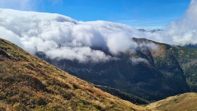 Widok na Dolinę Starobociańską spod Suchego Wierchu Ornaczańskiego