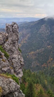 Widok z Sarniej Skały na wschód