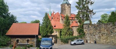 Jezioro Złotnickie, ośrodek ↔ Zamek Czocha, parking