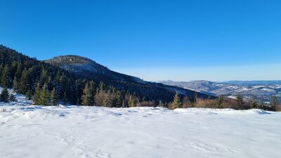 Widok na Policę z Kociej Łapy 1182 m n.p.m.