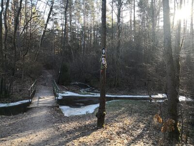 Mostek nad kanałem do Czarnej Przemszy