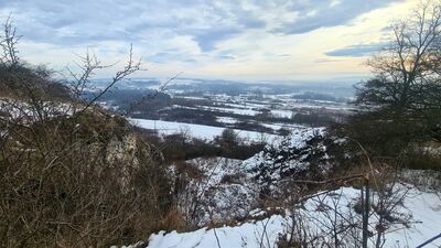 Urwiska skalne wzdłuż szlaku