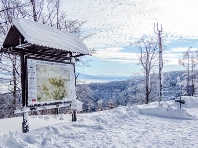 Widok na Tatry spod schroniska PTTK Szyndzielnia
