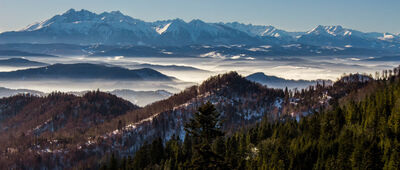 Schronisko PTTK Przehyba [Tatry zimą z Przehyby]