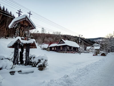 Zielony szlak wzdłuż ul. Kolonia w Żabnicy