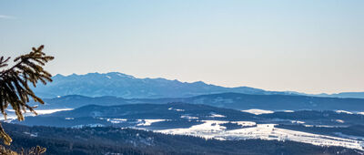 Schronisko PTTK Na Rysiance [Tatry z tarasu schroniska PTTK Rysianka]