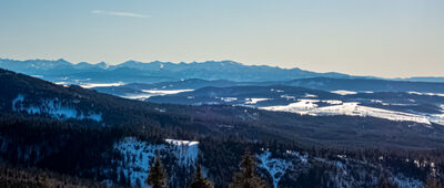 Schronisko PTTK Na Rysiance [Tatry z tarasu schroniska PTTK Rysianka]